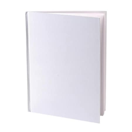 Ashley Productions ASH10700-12 White Hardcover Blank Book; 8.125 x 6.375 in. - 12 Each ASH10700-12